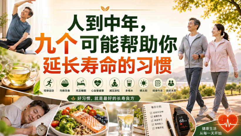 付费文章：人到中年，九个可能帮助你延长寿命的习惯-怪兽网创俱乐部