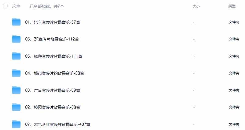 图片[3]-某宝付费购买，常用6G音效合集！970+首宣传片背景音乐，无版权可商用大气素材，分类清晰，高质量内容-怪兽网创俱乐部