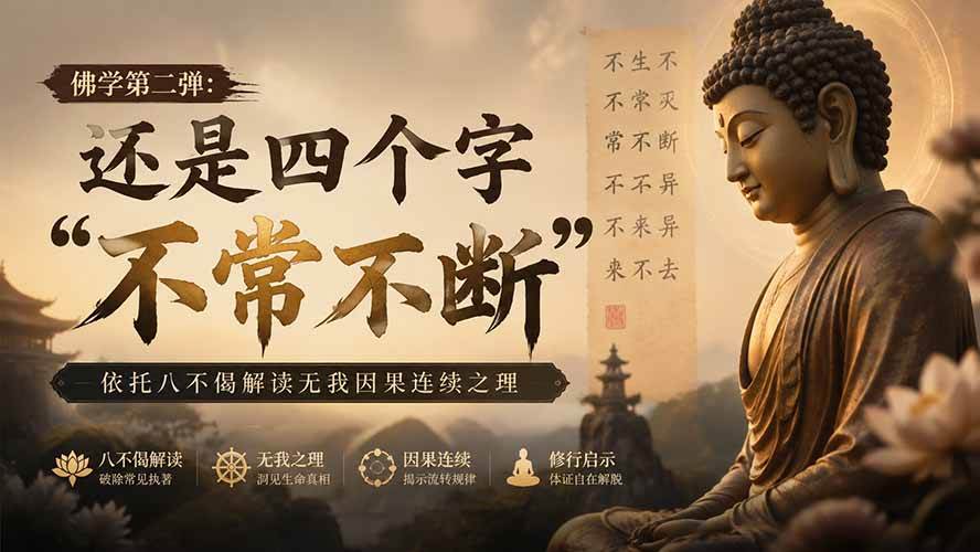 (19779期)付费文章:佛学第二弹:还是四个字“不常不断”依托八不偈解读无我因果连续之理-小栈博客测试网