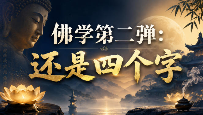 付费文章：佛学第二弹：还是四个字-小白项目网