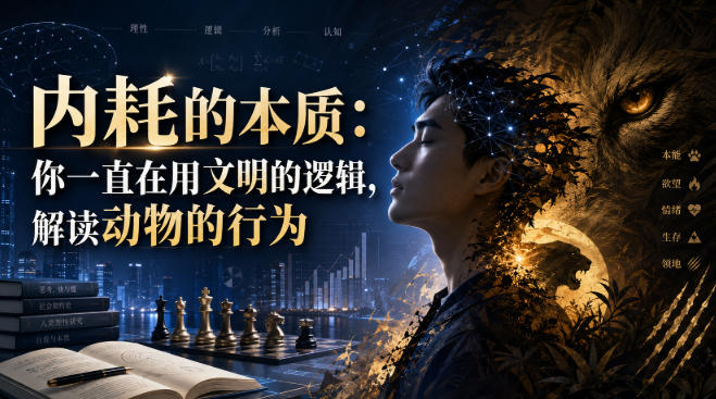 付费文章：内耗的本质：你一直在用文明的逻辑，解读动物的行为-奇点库