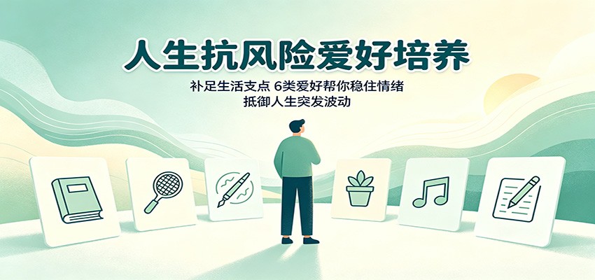 人生抗风险爱好培养：补足生活支点，6类爱好帮你稳住情绪，抵御人生突发波动-多课资源站