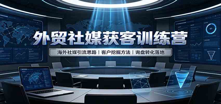 外贸社媒获客训练营：海外社媒引流思路，客户挖掘方法，询盘转化落地-邪修侠 - 演示