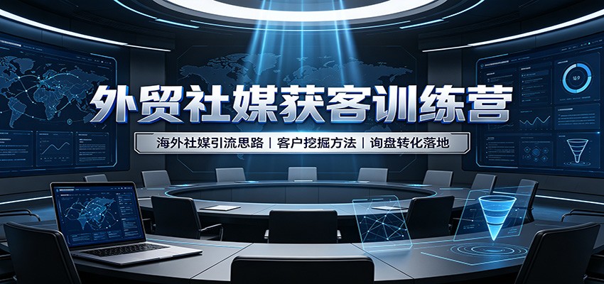 外贸社媒获客训练营：海外社媒引流思路，客户挖掘方法，询盘转化落地-邪修侠 - 演示