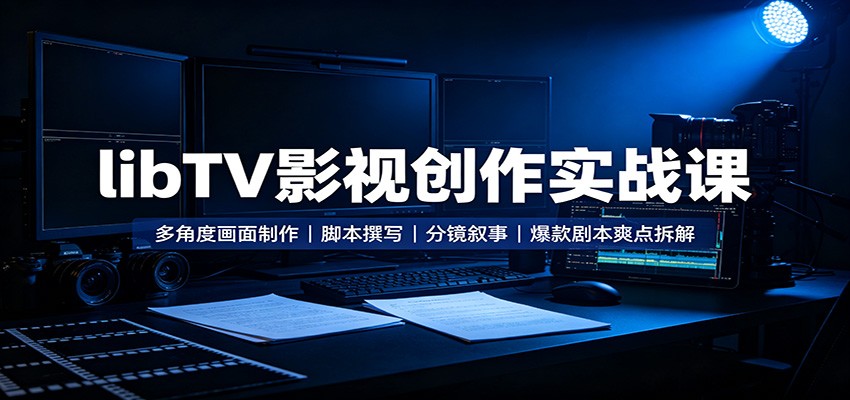 libTV影视创作实战课：多角度画面制作，脚本撰写，分镜叙事，爆款剧本爽点拆解-邪修侠 - 演示
