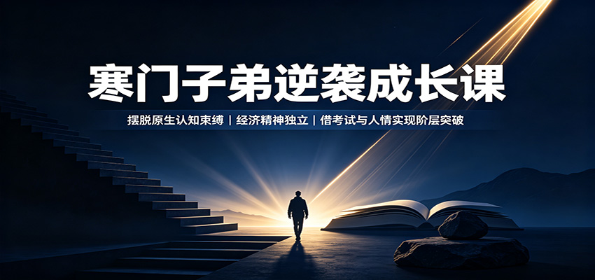 寒门子弟逆袭成长课：摆脱原生认知束缚，经济精神独立，借考试与人情实现阶层突破-邪修侠 - 演示