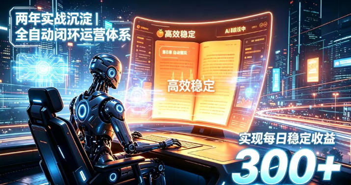 两年实战沉淀｜全自动闭环运营体系，实现每日稳定收益300+【揭秘】-多课资源站