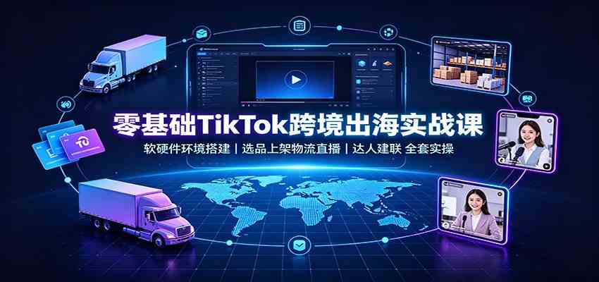 零基础TikTok跨境出海实战课：软硬件环境搭建，选品上架物流直播，达人建联全套实操-邪修侠 - 演示