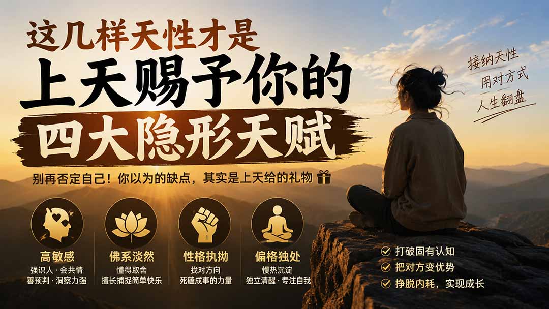 付费文章：这几样天性才是上天赐予你的四大隐形天赋-多课资源站