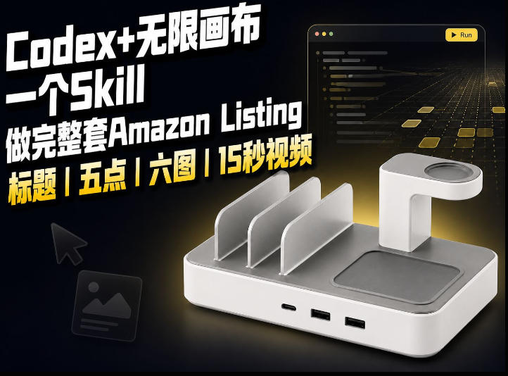 我用一个Codex Skill做完Amazon Listing:标题、五点、六图和视频全流程-90网