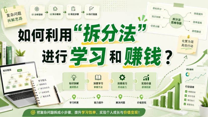 付费文章:如何利用“拆分法”进行学习和賺钱?-邪修侠 - 演示