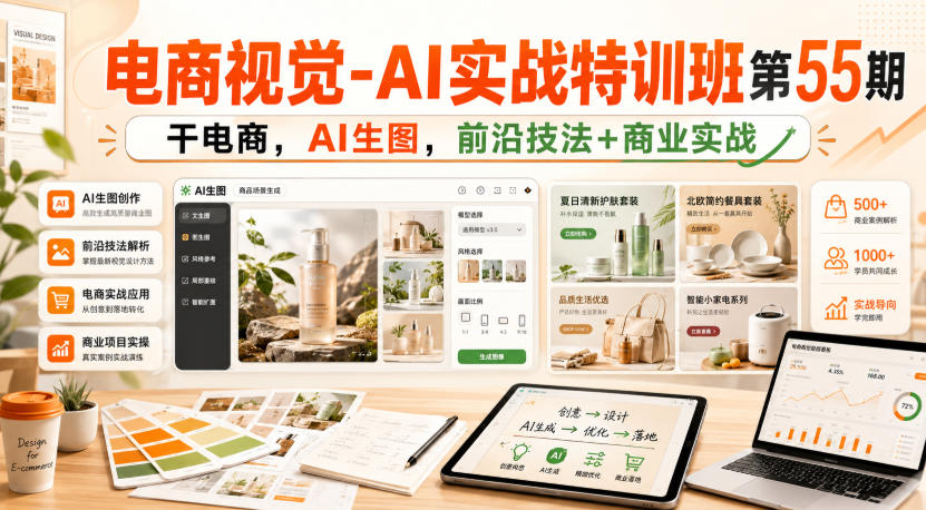 电商视觉-AI实战特训班第55期,干电商,AI生图,前沿技法+商业实战-邪修侠 - 演示