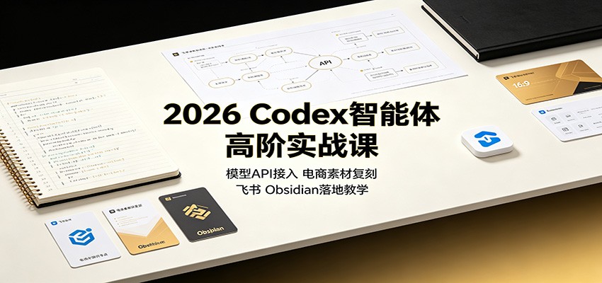 2026 Codex智能体高阶实战课:模型API接入,电商素材复刻,飞书Obsidian落地教学-邪修侠 - 演示