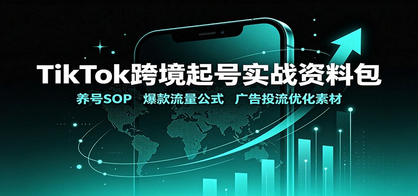 TikTok跨境起号实战资料包:养号SOP,爆款流量公式,广告投流优化素材-邪修侠 - 演示