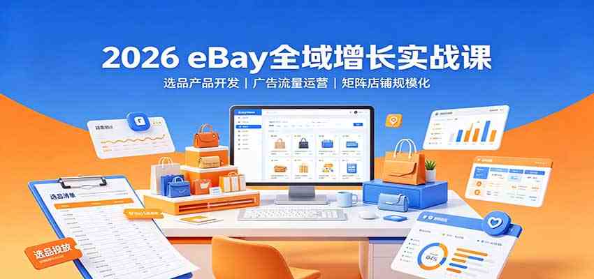 2026 eBay全域增长实战课：选品产品开发，广告流量运营，矩阵店铺规模化-邪修侠 - 演示