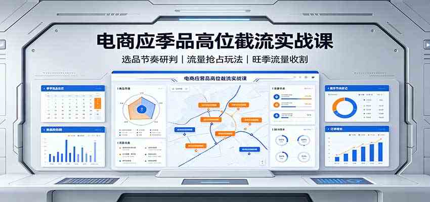 电商应季品高位截流实战课:选品节奏研判,流量抢占玩法,旺季流量收割-邪修侠 - 演示