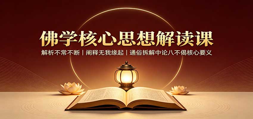 佛学核心思想解读课：解析不常不断，阐释无我缘起，通俗拆解中论八不偈核心要义-邪修侠 - 演示