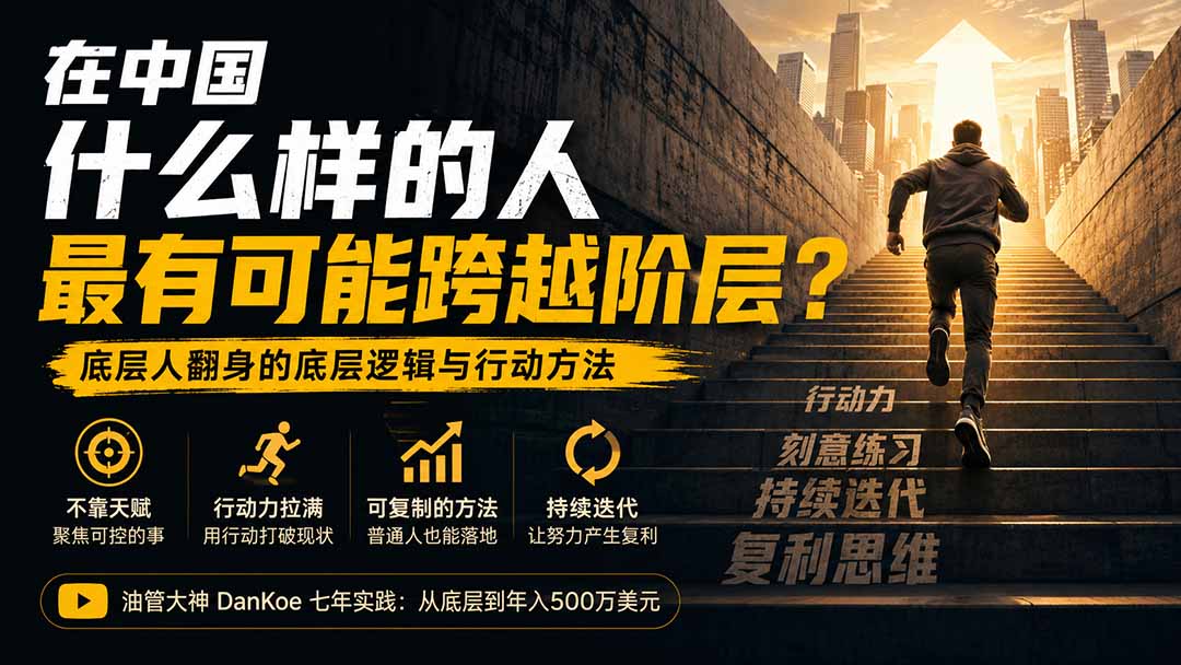 付费文章：在中国什么样的人最有可能跨越阶层？底层人翻身的方法！-怪兽网创俱乐部