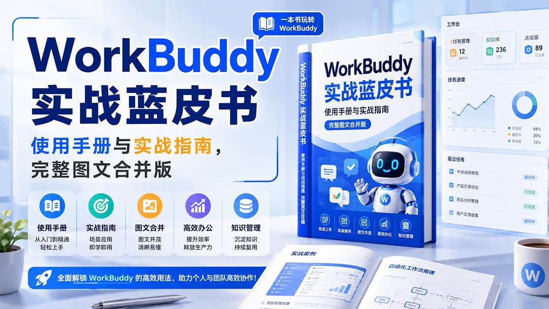 （20106期）WorkBuddy实战蓝皮书，使用手册与实战指南，完整图文合并版-怪兽网创俱乐部