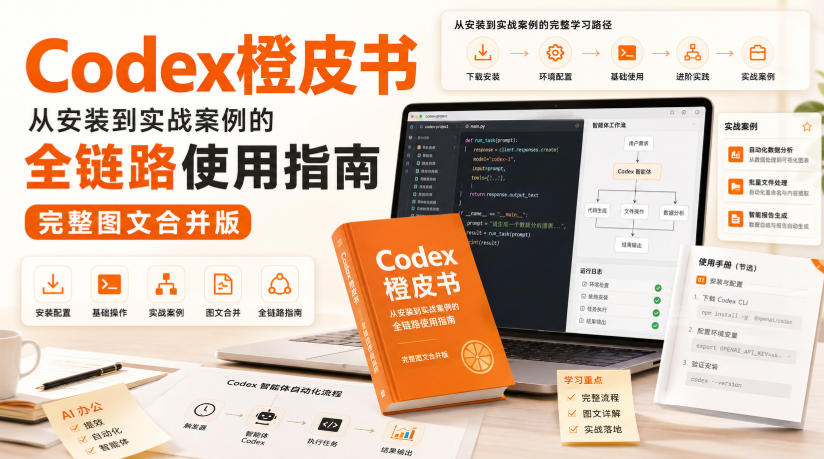 Codex橙皮书，从安装到实战案例的全链路使用指南，完整图文合并版-怪兽网创俱乐部