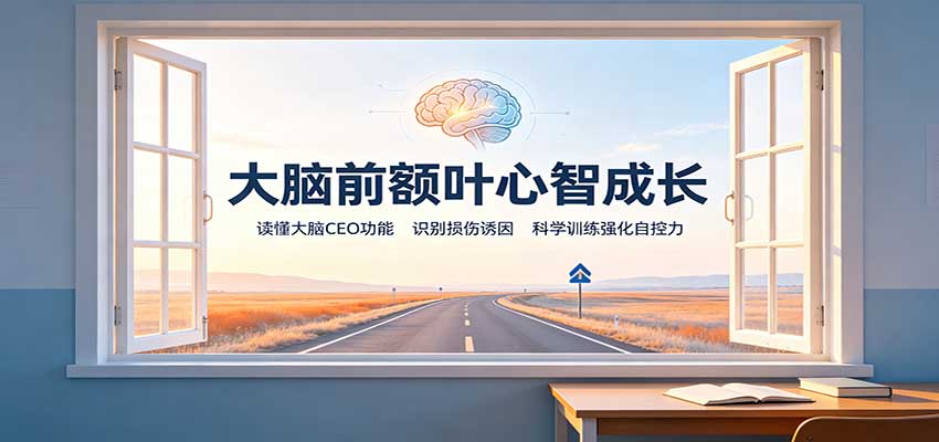 大脑前额叶心智成长：读懂大脑CEO功能，识别损伤诱因，科学训练强化自控力-邪修侠 - 演示