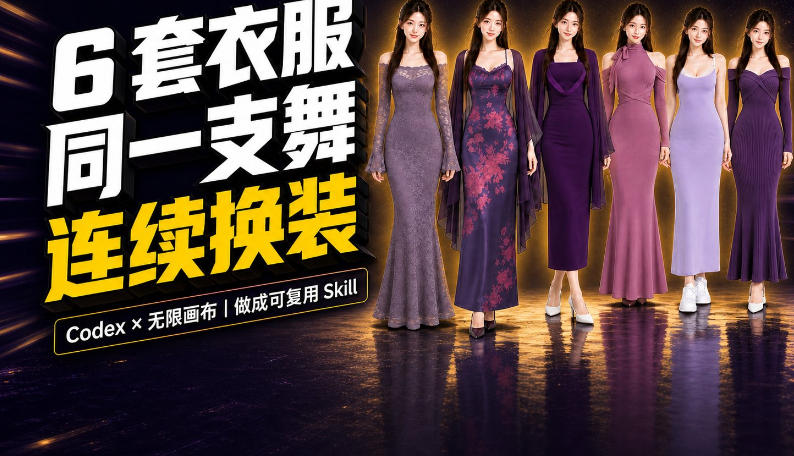 同一支舞，6套衣服按顺序切换：我把服装换装视频做成了一个Skill-小白项目网