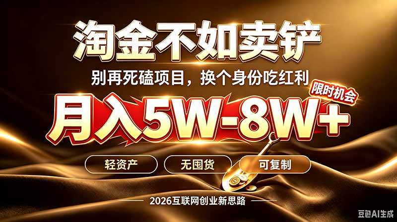 （20152期）别再傻乎乎埋头跑项目！互联网真正赚钱逻辑：做卖铲人，拒绝当韭菜，逆风翻盘月入5‑8W+-邪修侠 - 演示