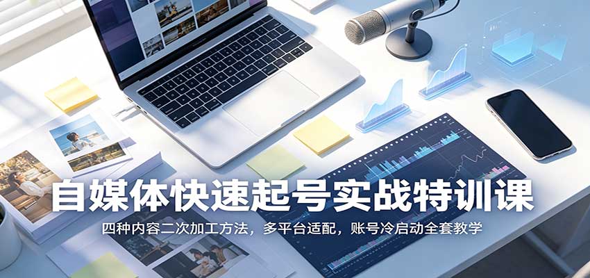 自媒体快速起号实战特训课：四种内容二次加工方法，多平台适配，账号冷启动全套教学-邪修侠 - 演示