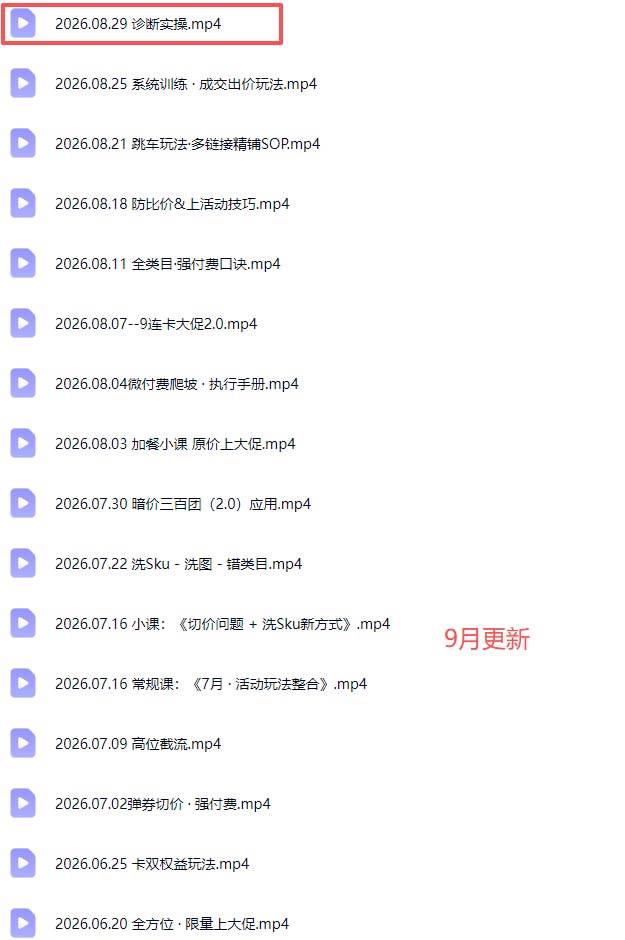 (20158期)拼多多实战特训营(更新26年0831):不管是新手入门或老商家冲量,都有实操方法,跟着学,少走弯路 (20158期)拼多多实战特训营(更新26年0831):不管是新手入门或老商家冲量,都有实操方法,跟着学,少走弯路