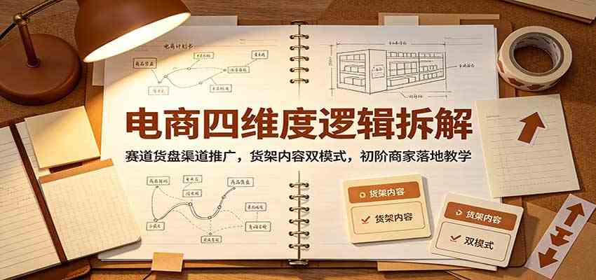 电商四维度逻辑拆解：赛道货盘渠道推广，货架内容双模式，初阶商家落地教学-邪修侠 - 演示