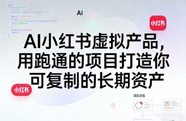 AI小红书虚拟产品，用跑通的项目打造你可复制的长期资产（更新0902）-网创百晓生