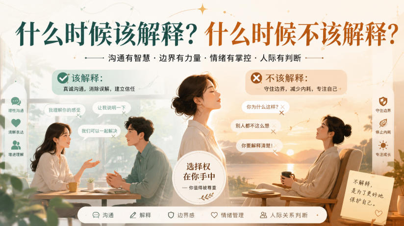 付费文章：什么时候该解释？什么时候不该解释？-网创百晓生