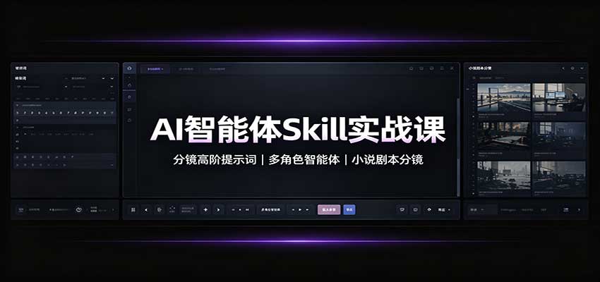 AI智能体Skill实战课：分镜高阶提示词，多角色智能体，小说剧本分镜-邪修侠