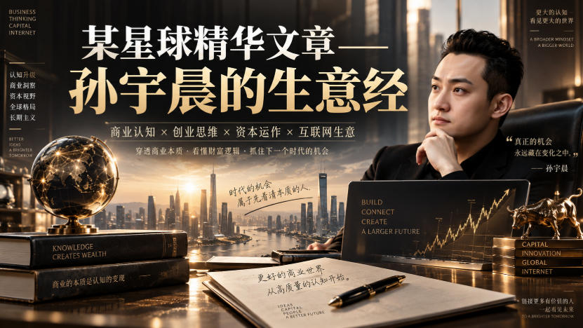 某星球精华文章——孙宇晨的生意经-网创百晓生