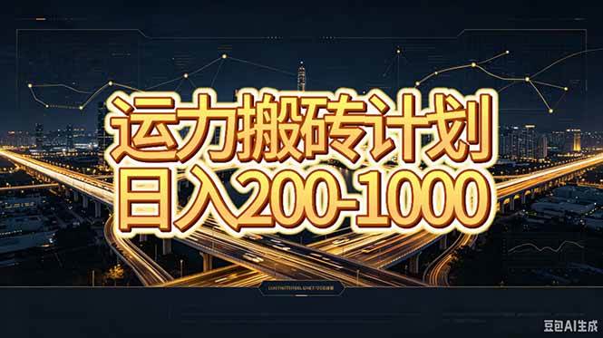 (20283期)运力搬砖,风口项目。当日收益稳定200-1000。 每天仅需一小时,新人轻松上手。-邪修侠