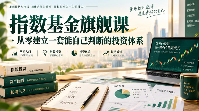 指数基金旗舰课·从零建立一套能自己判断的投zi体系-90网