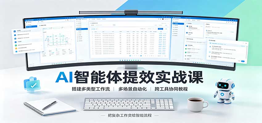 AI智能体提效实战课:搭建多类型工作流,多场景自动化,跨工具协同教程-邪修侠
