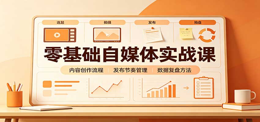 零基础自媒体实战课：赛道人设冷启动，内容创作复盘，公私域商业闭环-邪修侠