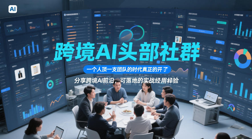 跨境AI头部社群，一个人顶一支团队的时代真正的开始了，分享跨境AI前沿，可落地的实战经验（更新09月11日）-网创百晓生