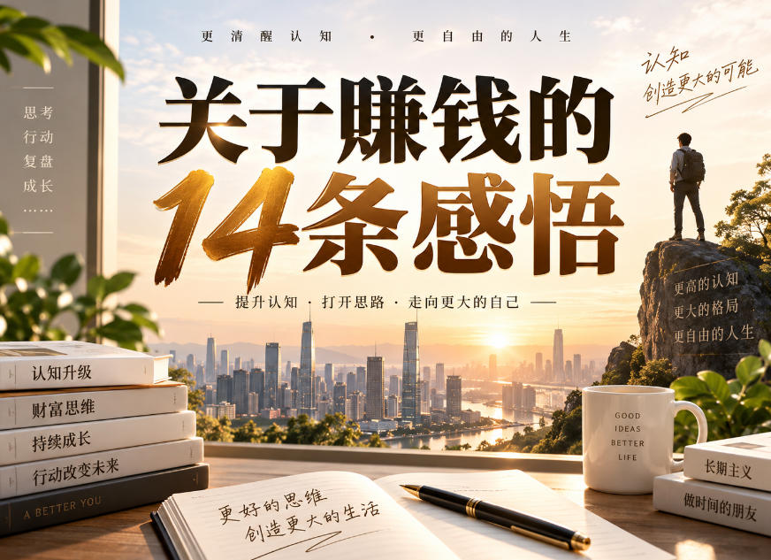 付费文章:关于賺钱的14条感悟-网创百晓生