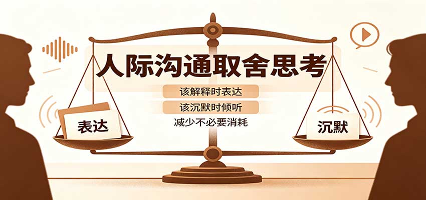 人际沟通取舍思考:分清解释与沉默边界,拿捏职场生活沟通分寸减少情绪内耗-邪修侠