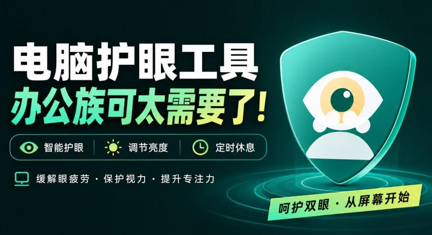 天天盯着个屏幕，没护眼工具怎么行？免费电脑蓝光护眼应用来了，还有宠物定时提醒你休息护眼宝-怪兽网创俱乐部