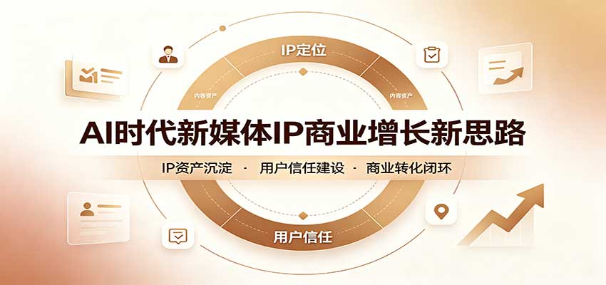 AI时代新媒体IP商业增长新思路：摒弃复杂运营套路，用极简思维打通获客路径-邪修侠 - 演示