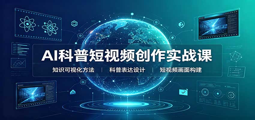 AI科普短视频创作实战课：配套要点文档，文案与视频提示词模板教学-邪修侠