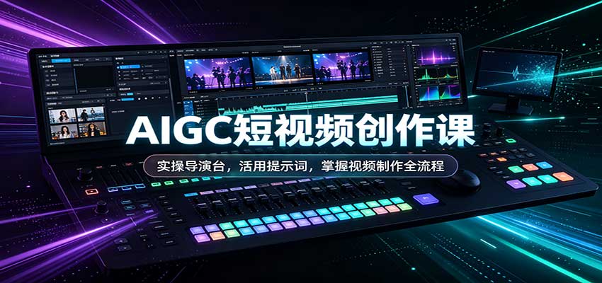 AIGC短视频创作课：实操导演台，活用提示词，掌握视频制作全流程-邪修侠 - 演示