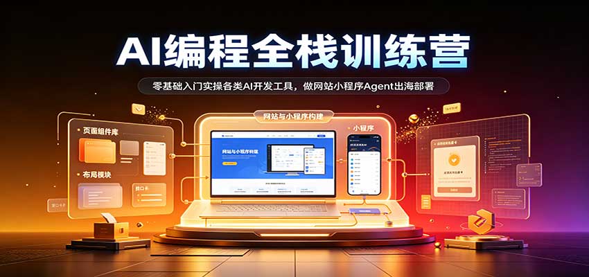 AI编程全栈训练营：：零基础入门实操各类AI开发工具，做网站小程序Agent出海部署-邪修侠 - 演示