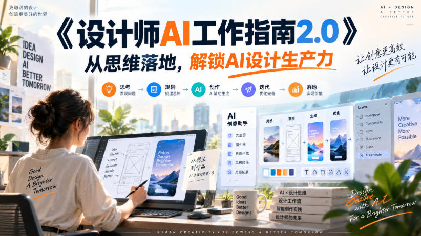 《设计师AI工作指南2.0》从思维落地-无水印,解锁AI设计生产力-邪修侠 - 演示