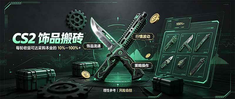 （20580期）CS2饰品搬砖，每轮收益为采购本金的10-100%+，最强搬砖型副业，steam搬砖-邪修侠 - 演示