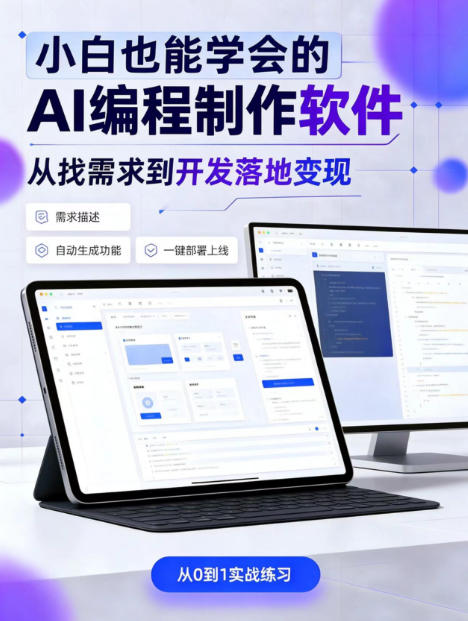 手把手教会你ai编程制作软件到变现全路径,零基础小白轻松上手,从找需求到开发落地变现【揭秘】-邪修侠