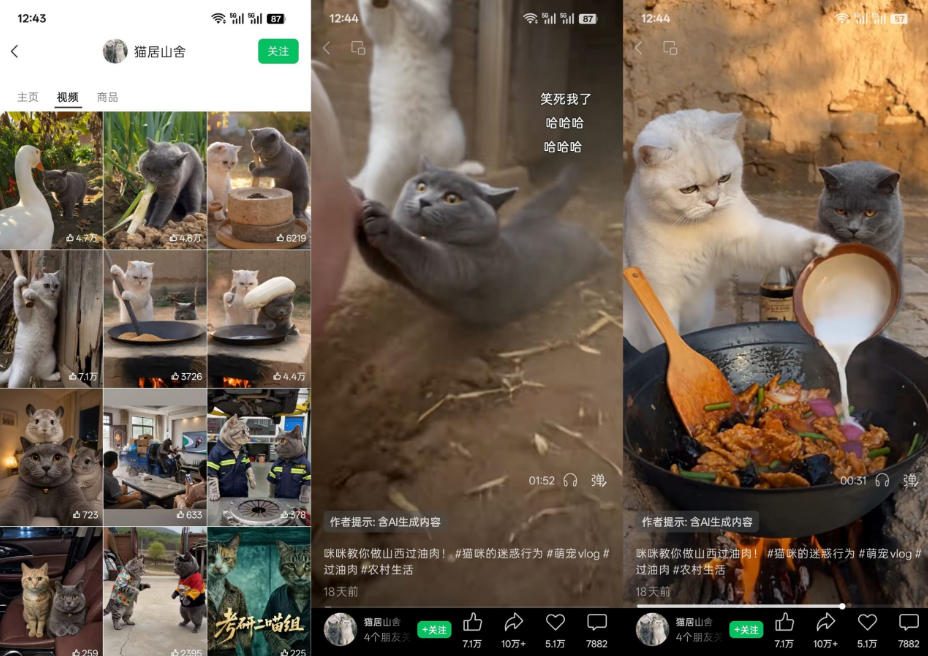 猫咪慢生活短视频教学,AI搞笑萌宠赛道,视频号分成+精选独家+伙伴计划+商单收徒等多种变现方式 猫咪慢生活短视频教学,AI搞笑萌宠赛道,视频号分成+精选独家+伙伴计划+商单收徒等多种变现方式